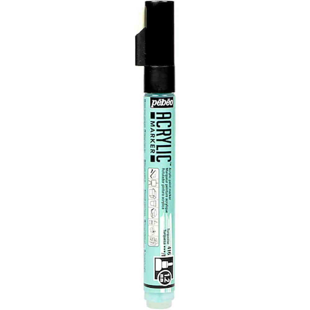 Ｐｅｂｅｏ　アクリリックマーカー　１．２ｍｍ　細ラウンド　ターコイズ　２０５７１６＿