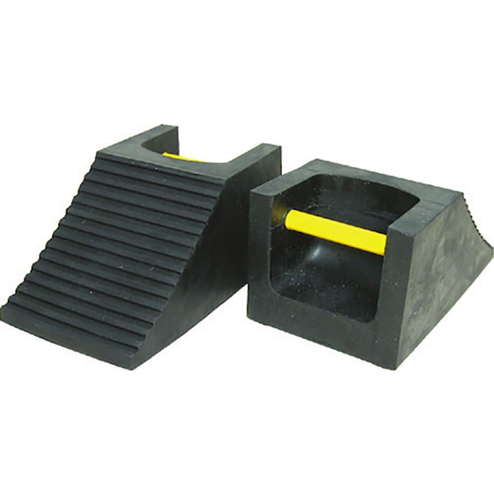 ＩＷＡ　車輪止め　黒　光る取手付　小　２００×１００ｍｍ　２０ＳＤ００Ｒ－Ｓ＿