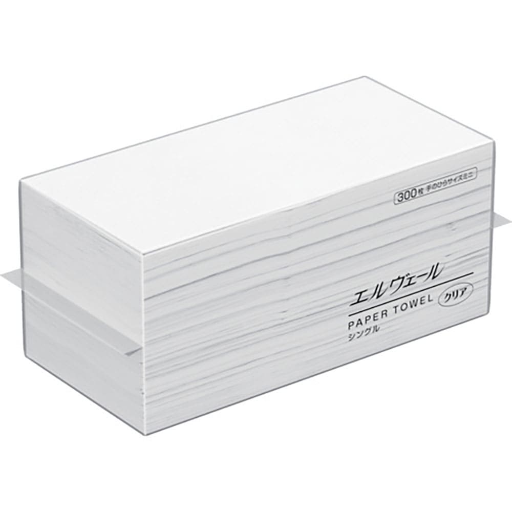 エリエール　エルヴェール　ペーパータオル　クリア　シングル　手のひらサイズミニ　２１００１０７１＿