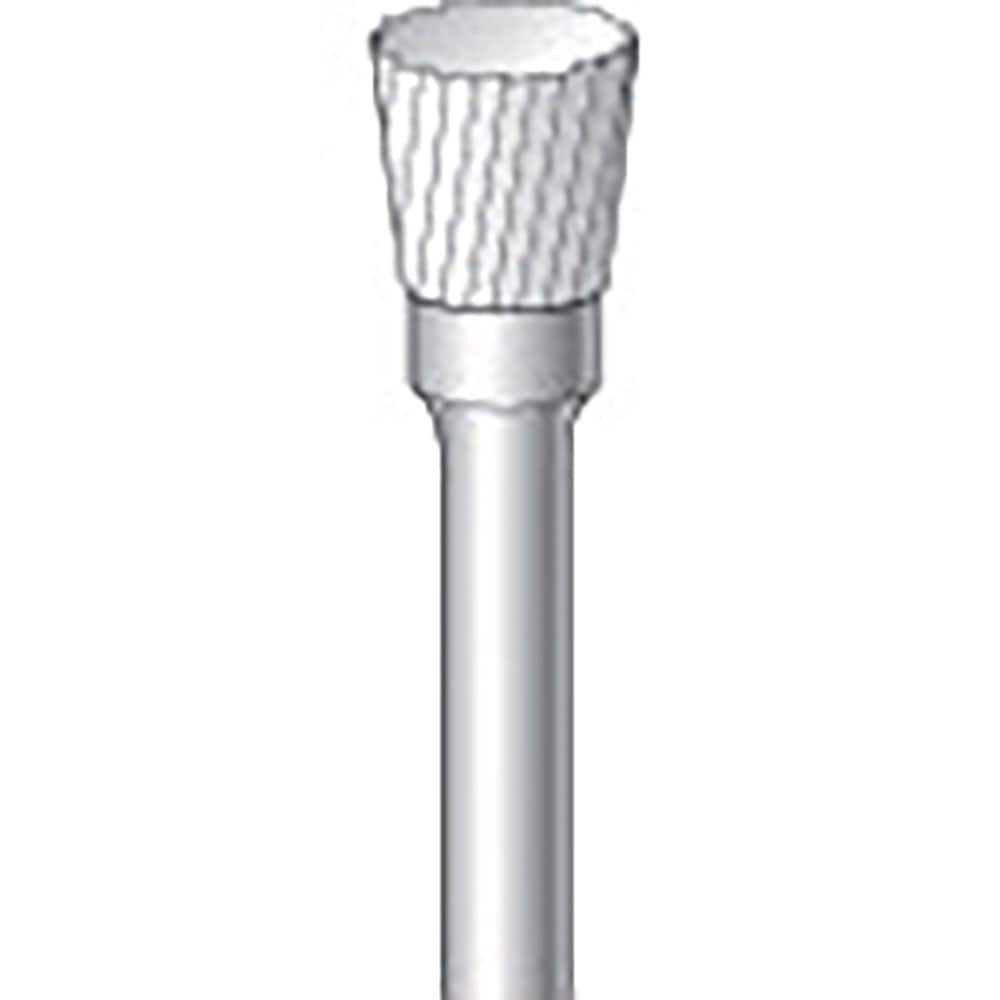 ナカニシ　チタンコート超硬カッター　逆テーパー型　シングルカット　φ６．３×６×軸φ３　８０°　２＿