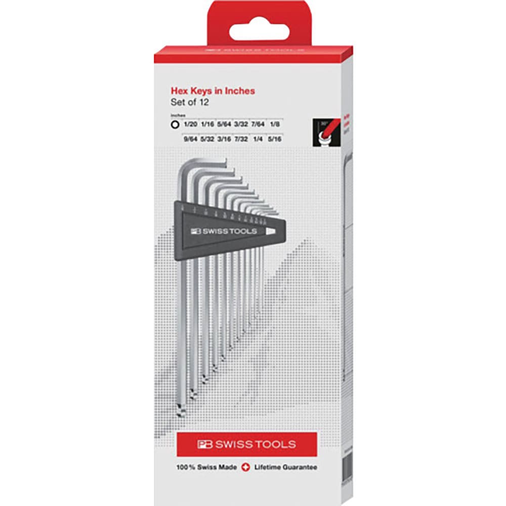 ＰＢスイスツールズ　ボールポイント六角レンチセット（インチ）　２１２Ｚ．ＬＨ－１２ＣＢＢ＿