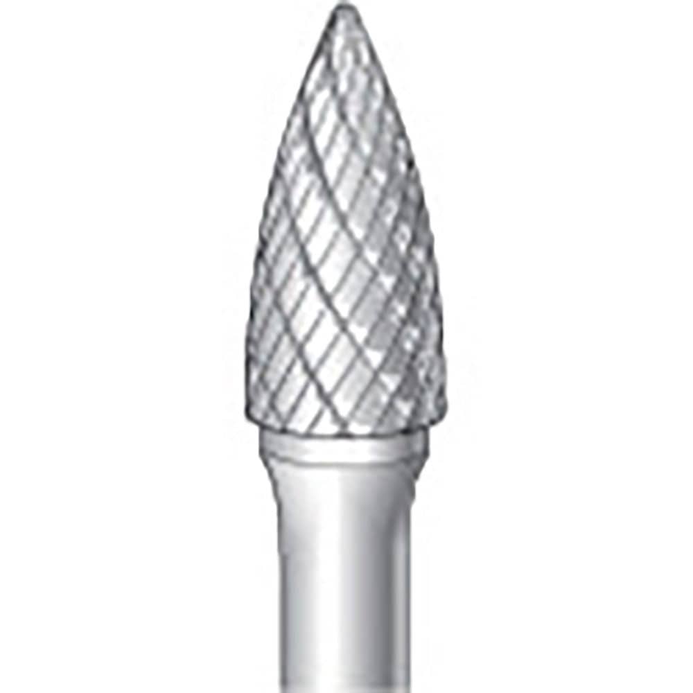 ナカニシ　チタンコート超硬カッター　砲弾型　ダブルカット　φ９．５×２０×軸φ６　２１５３６＿