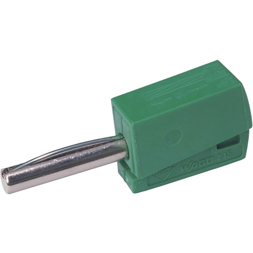 ＷＡＧＯ　バナナプラグ　グリーン　４個入　２１５－４１１－ＰＫ＿