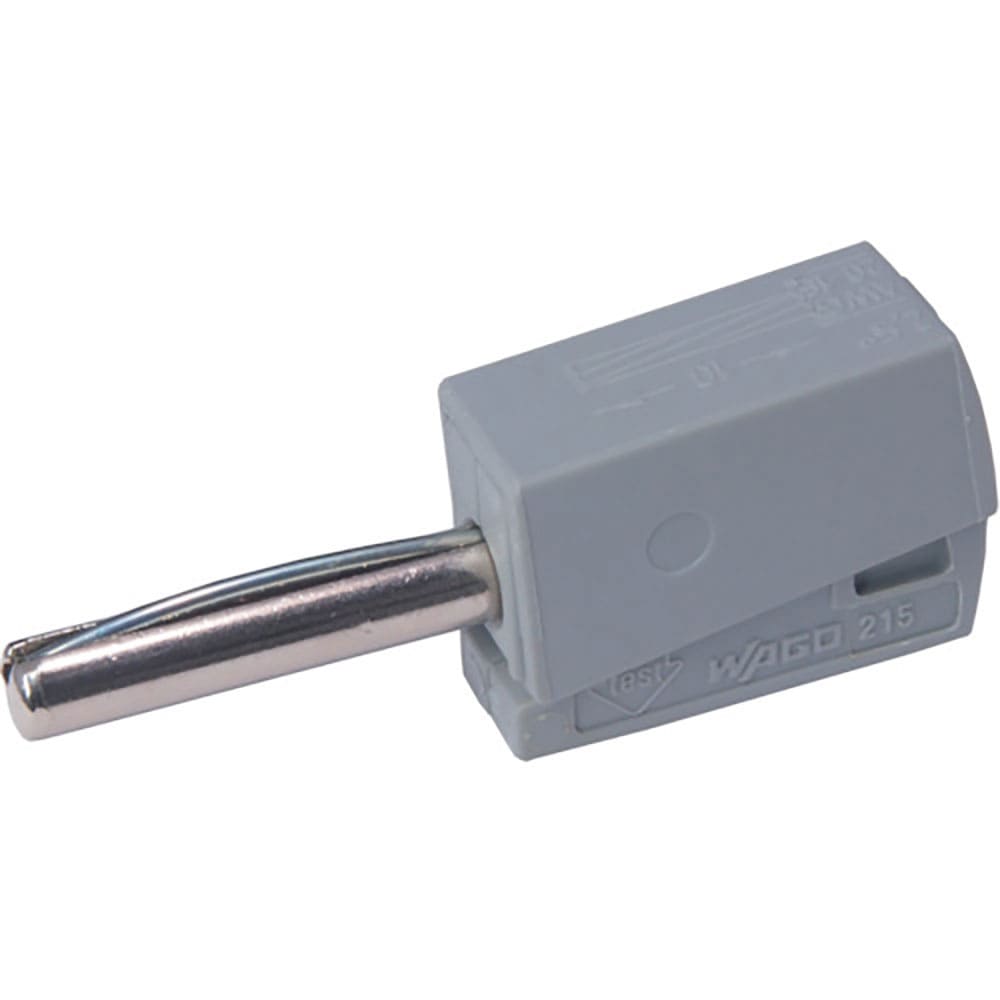 ＷＡＧＯ　バナナプラグ　グレー　４個入　２１５－８１１－ＰＫ＿