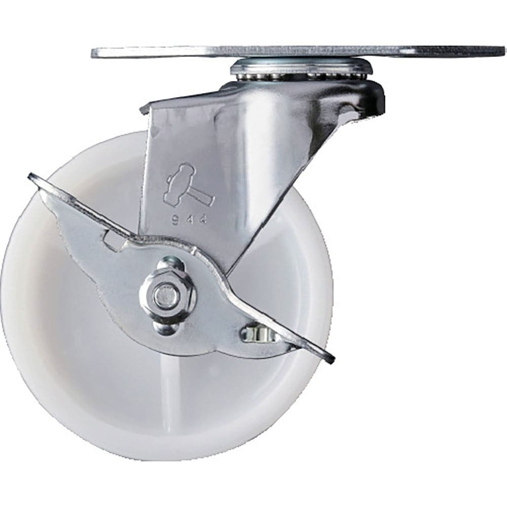 ハンマー　Ｅシリーズコーナー　旋回式ナイロン車輪　７５ｍｍ　ストッパー付　２１５Ｅ－Ｎ７５＿