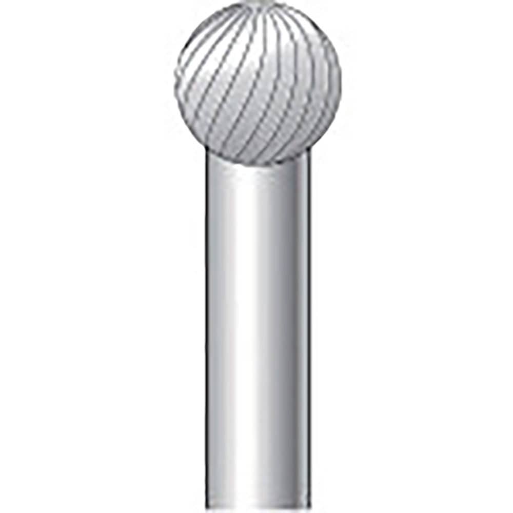 ナカニシ　チタンコート超硬カッター　球型　シングルカット　φ９．５×軸φ６　２１６０３＿