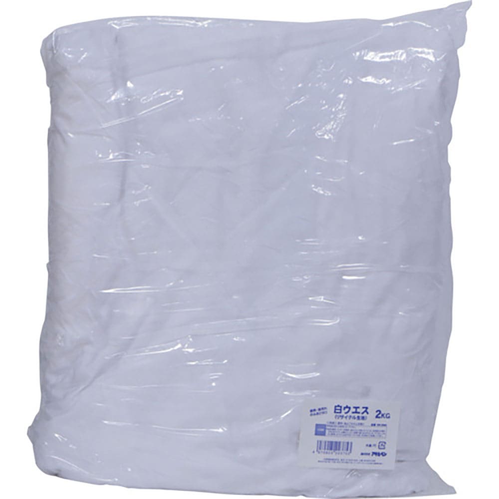 アサヒペン　白ウエス（リサイクル生地）２ＫＧＲＷ－２０００　２２３７５３＿