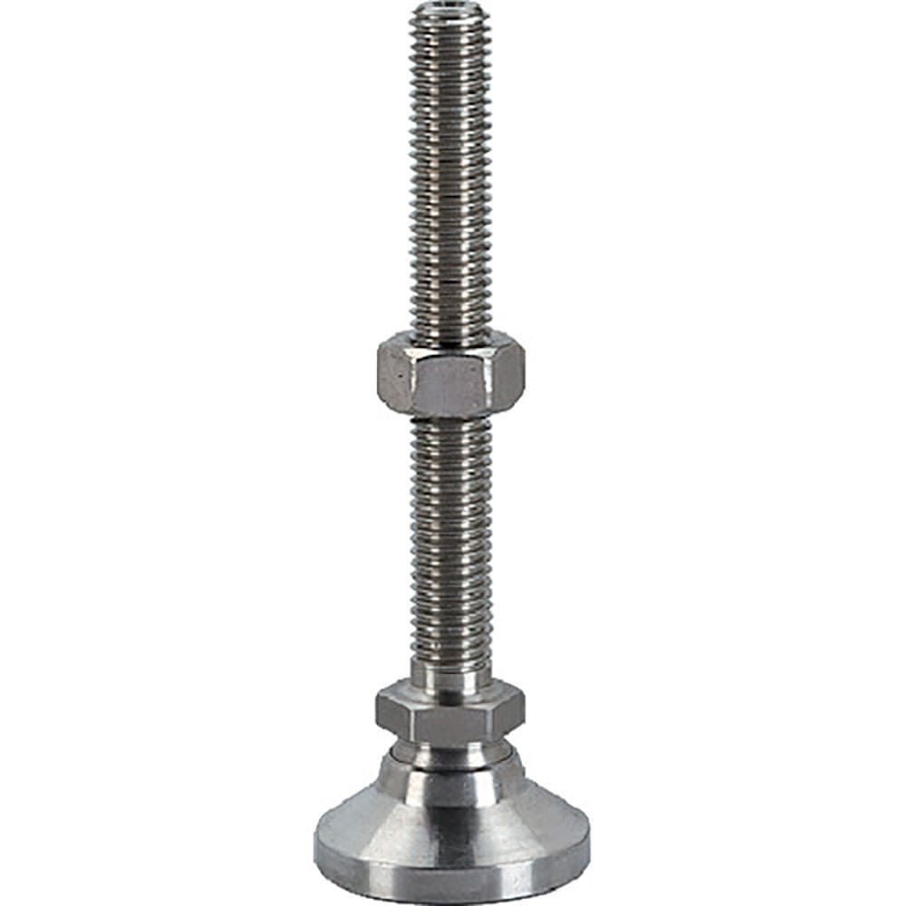 ＨＡＬＤＥＲ　レべリングパッド　パッド、オネジ付　ボール部　ＳＵＳ　耐荷重３６ｋＮ　呼びＭ１６　長＿