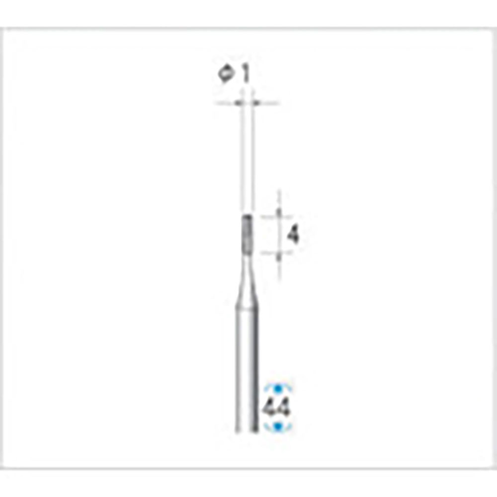 ナカニシ　超硬カッター　円筒型　シングルカット　φ１×４×軸φ２．３４　２３１２２＿