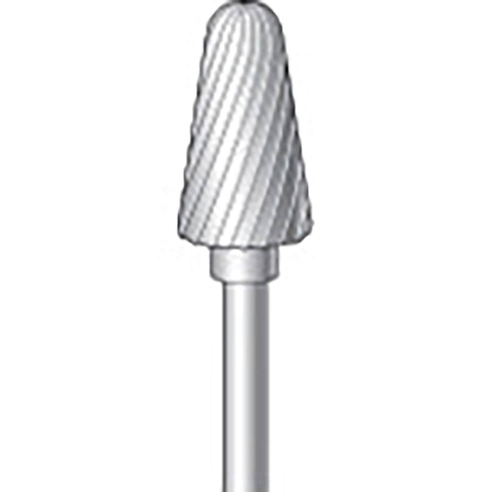 ナカニシ　超硬カッター　テーパー先丸型　シングルカット　φ６×１２．５×軸φ２．３４　２３２６２＿