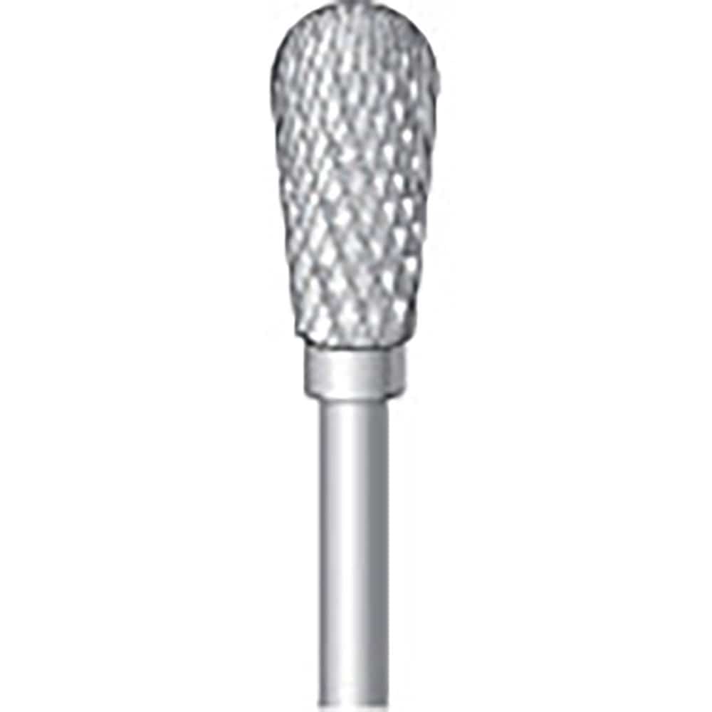 ナカニシ　超硬カッター　逆テーパー先丸型　ダブルカット　φ６×１２×軸φ２．３４　２３４１８＿