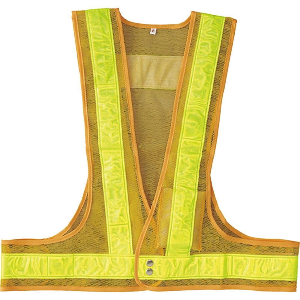 緑十字　ＬＥＤ安全ベスト　黄メッシュ地／黄ＬＥＤ／蛍光黄反射　ＬＥＤベスト－ＹＹ－Ｙ　フリーサイズ＿