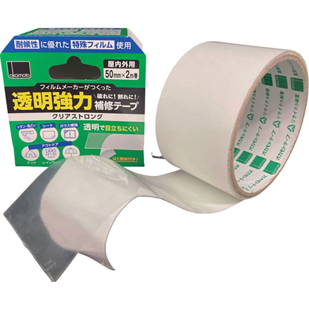 ｏｋａｍｏｔｏ　透明強力補修テープ　クリアストロング　５０ｍｍ×２ｍ　２４１＿