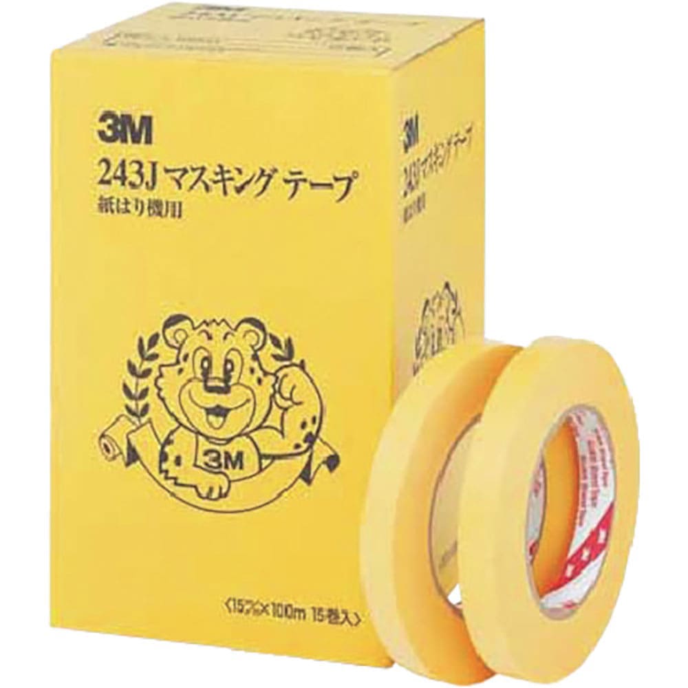 ３Ｍ　マスキングテープ　２４３Ｊ　紙はり機用　１５ｍｍＸ１００ｍ　２４３Ｊ　１５Ｘ１００＿