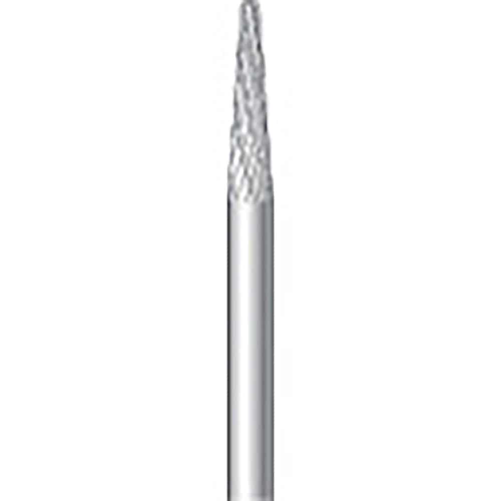 ナカニシ　超硬カッター　テーパー先丸型　ダブルカット　φ３×１３×軸φ３　８°　２４５０６＿