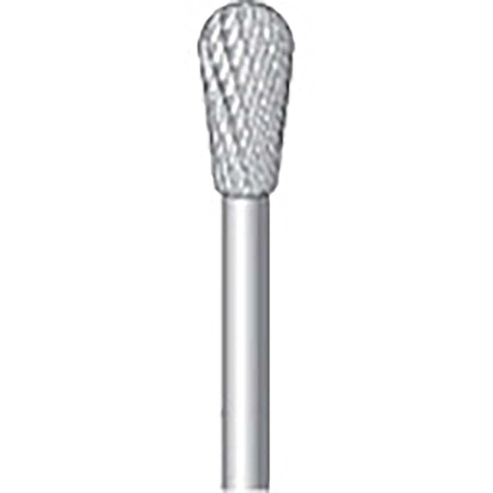 ナカニシ　超硬カッター　逆テーパー先丸型　ダブルカット　φ６×１２×軸φ３　２４５７２＿