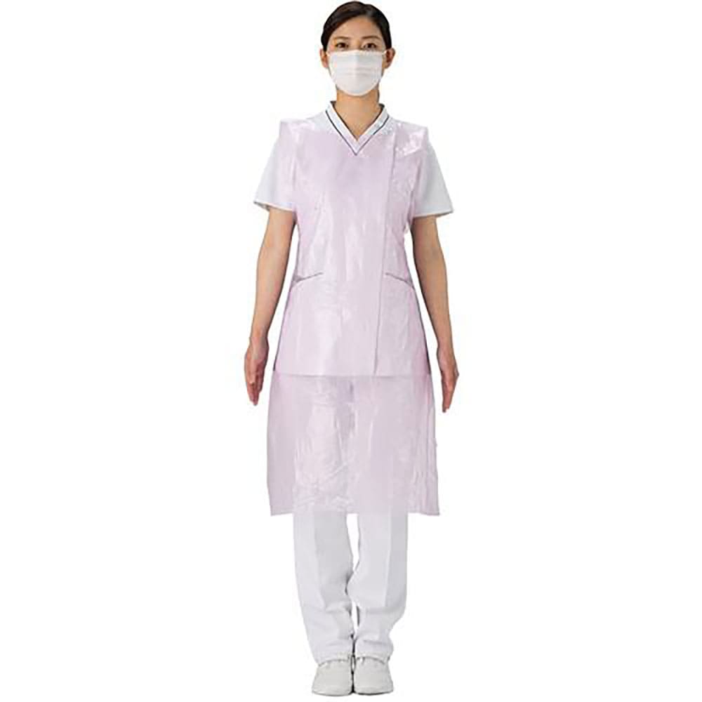 マツヨシ　マイスコＰＥエプロン袖なし（ピンク）　２４７１２７０４　５０枚入　２４７１２７０４＿