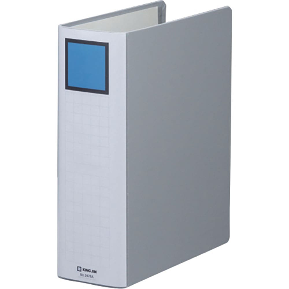 ＫＩＮＧ　ＪＩＭ　キングファイル　スーパードッチ＜脱・着＞イージー　Ａ４タテ型　グレー　とじ厚８０＿
