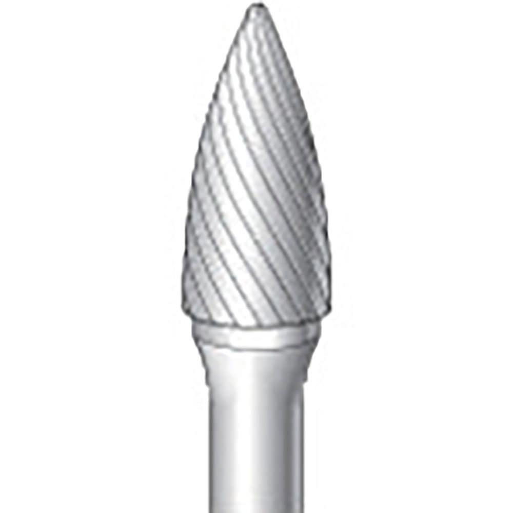 ナカニシ　逆回転用超硬カッター　砲弾型　シングルカット　φ９．５×２０×軸φ６　２４８１３＿