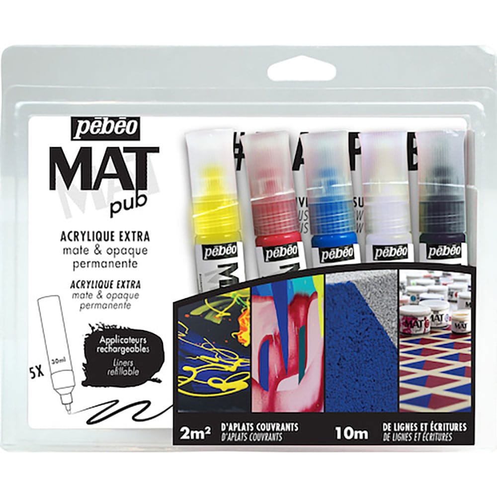 Ｐｅｂｅｏ　マットピュブ　３０ｍｌチューブ　５色セット　２５５１８１＿