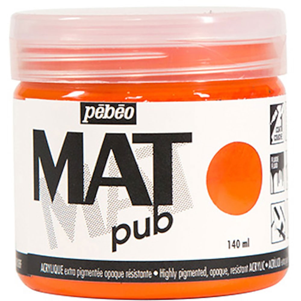 Ｐｅｂｅｏ　マットピュブ　１４０ｍｌ　ＮＯ．０４　ブライトオレンジ　２５６００４＿