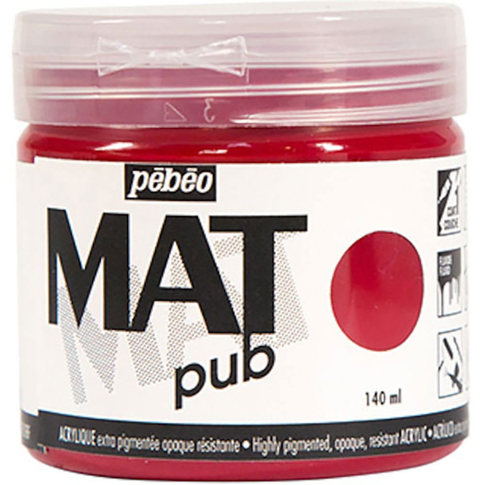 Ｐｅｂｅｏ　マットピュブ　１４０ｍｌ　ＮＯ．０７　カーマインレッド　２５６００７＿