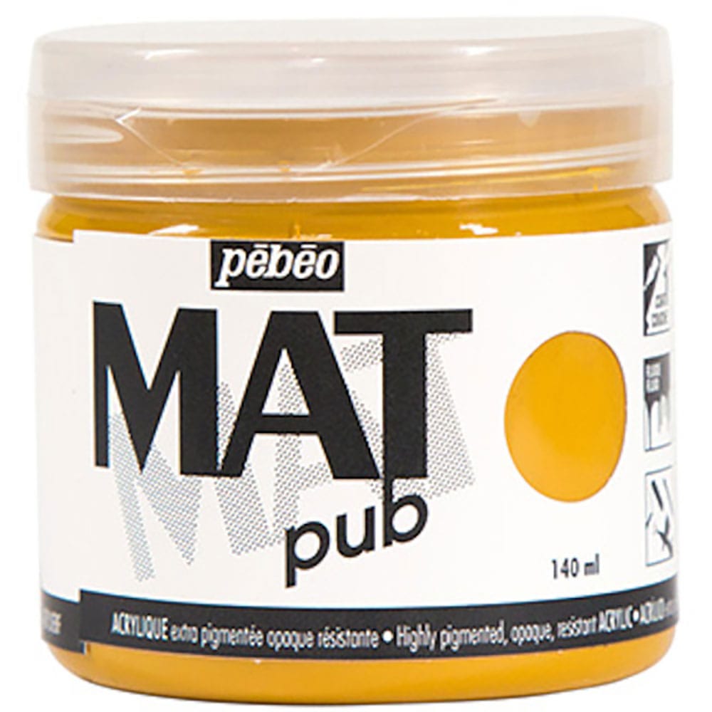 Ｐｅｂｅｏ　マットピュブ　１４０ｍｌ　ＮＯ．１８　イエローオーカー　２５６０１８＿