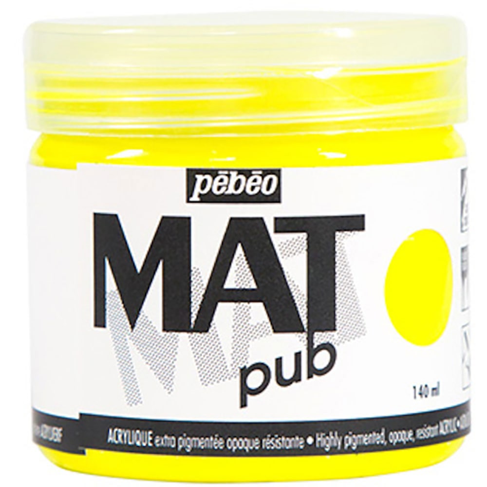Ｐｅｂｅｏ　マットピュブ　１４０ｍｌ　ＮＯ．２６　フルレセントイエロー　２５６０２６＿