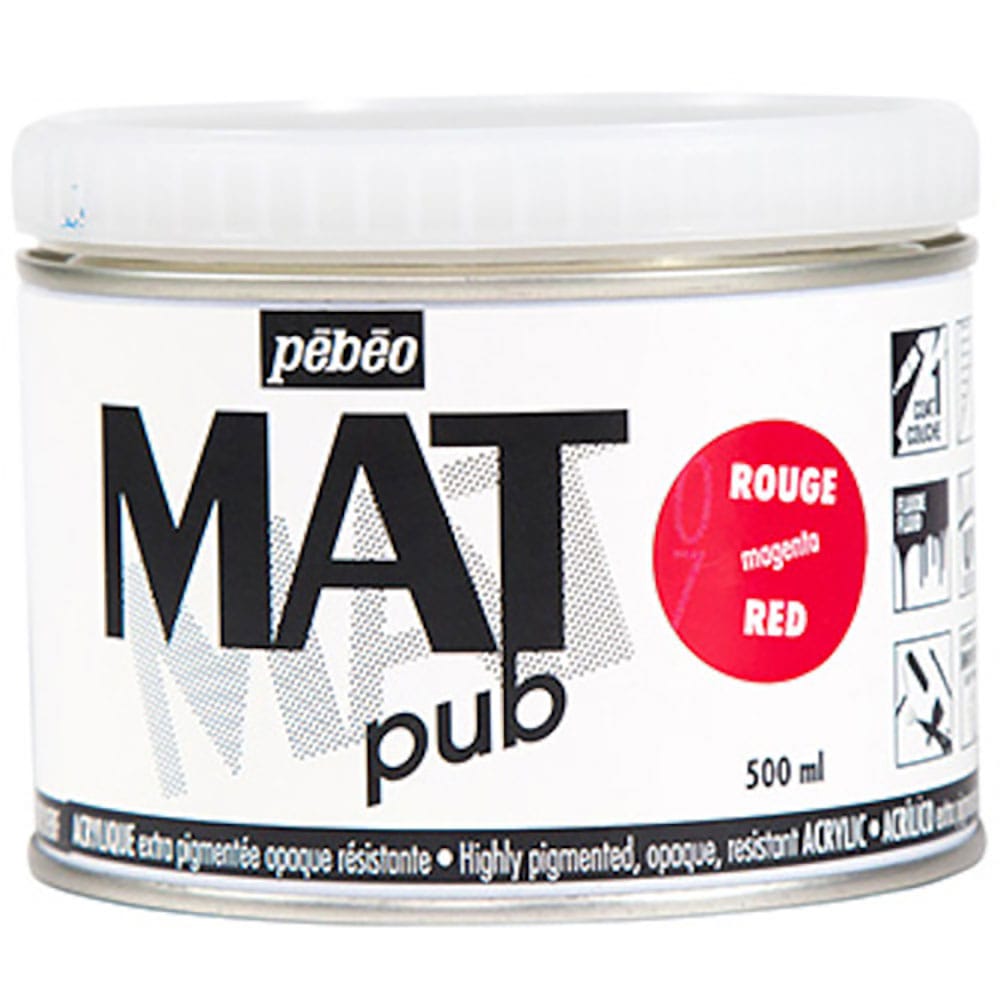 Ｐｅｂｅｏ　マットピュブ　５００ｍｌ　ＮＯ．０６　マゼンタレッド　２５７００６＿