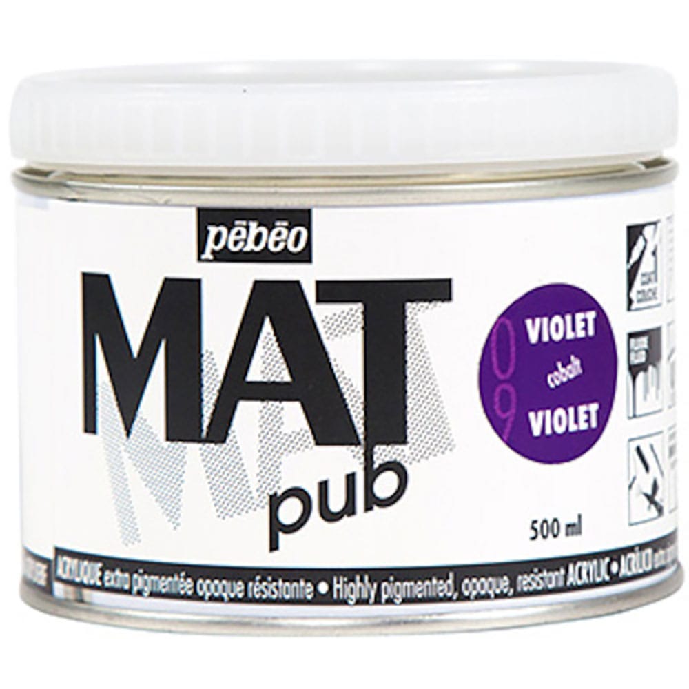 Ｐｅｂｅｏ　マットピュブ　５００ｍｌ　ＮＯ．０９　コバルトバイオレット　２５７００９＿