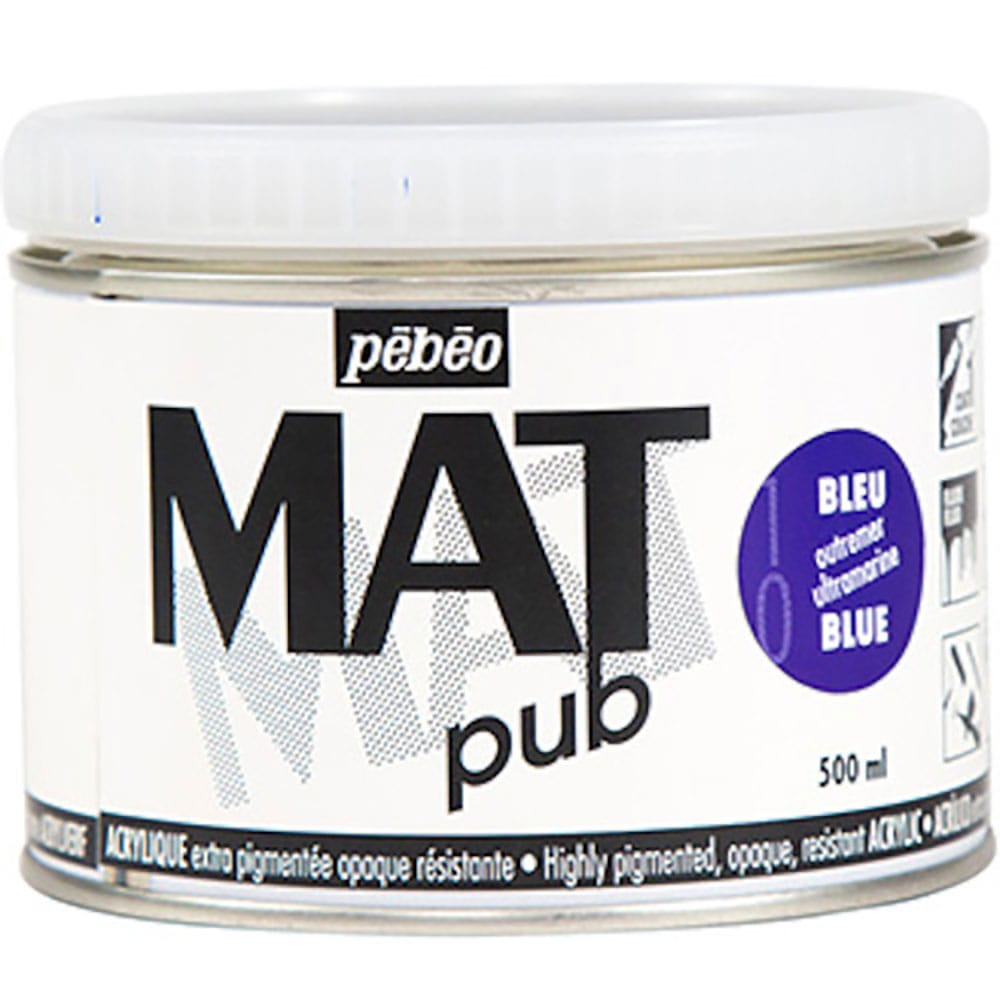Ｐｅｂｅｏ　マットピュブ　５００ｍｌ　ＮＯ．１０　ウルトラマリンブルー　２５７０１０＿