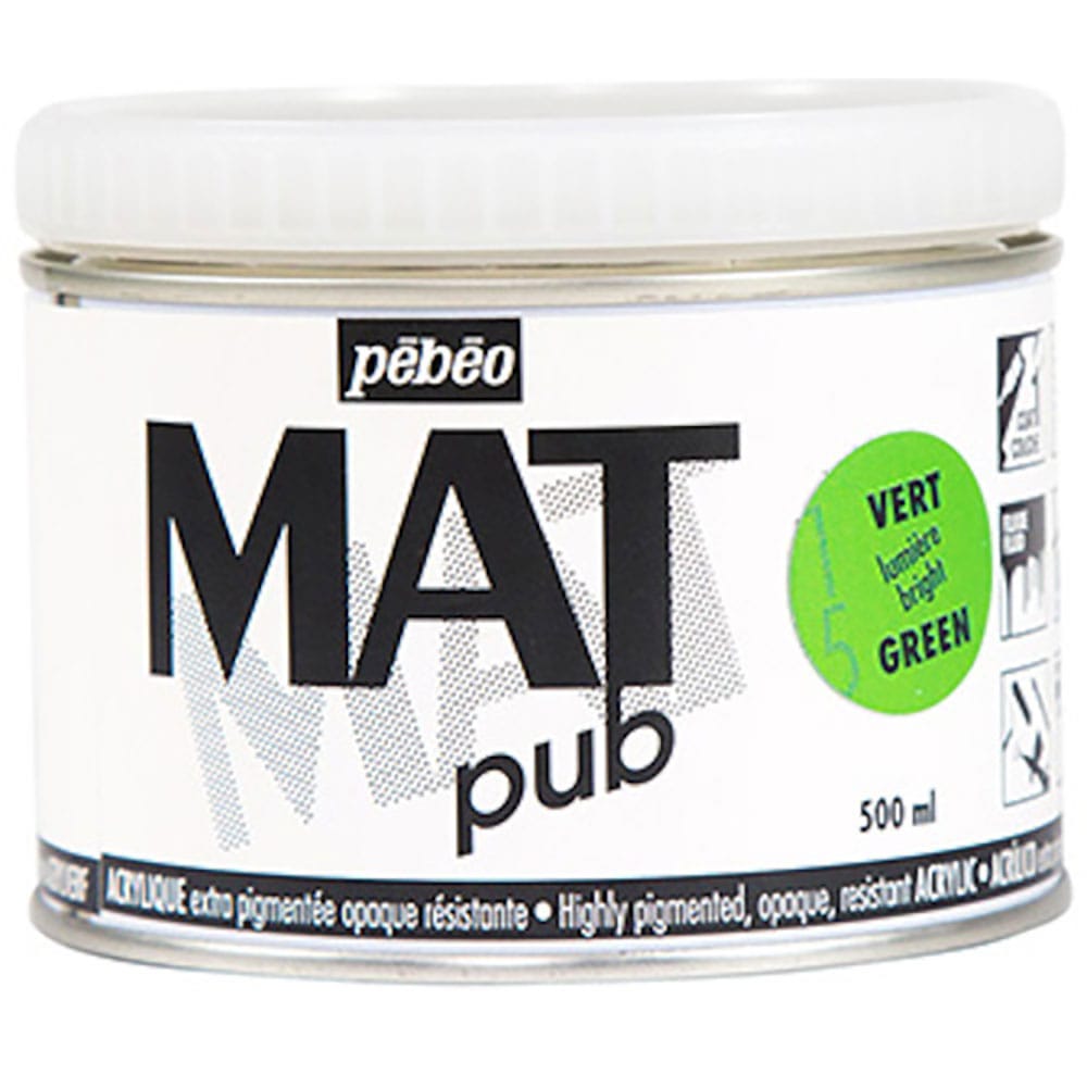 Ｐｅｂｅｏ　マットピュブ　５００ｍｌ　ＮＯ．１５　ブライトグリーン　２５７０１５＿