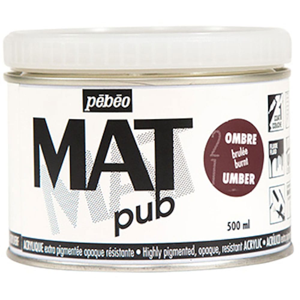 Ｐｅｂｅｏ　マットピュブ　５００ｍｌ　ＮＯ．２０　バーントアンバー　２５７０２２＿