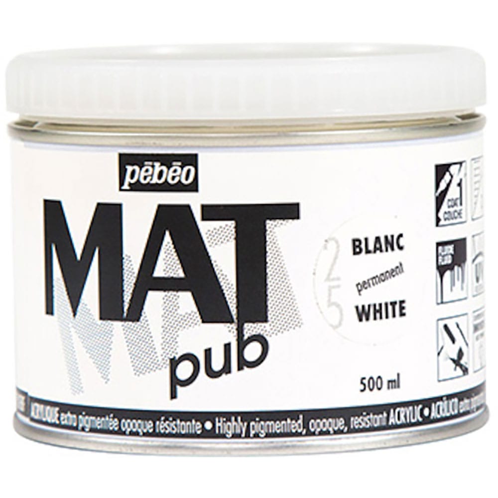 Ｐｅｂｅｏ　マットピュブ　５００ｍｌ　ＮＯ．２５　パーマネントホワイト　２５７０２５＿