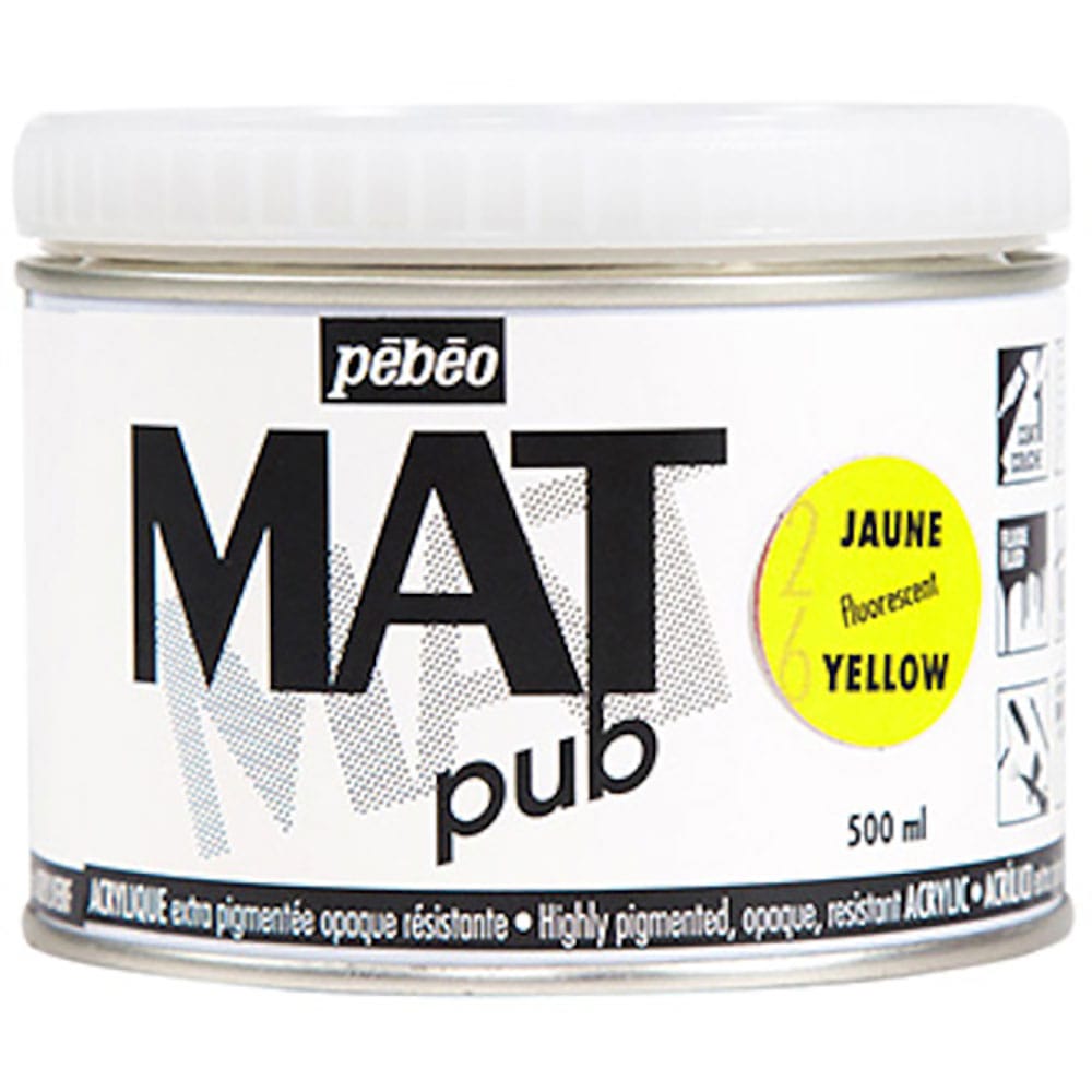 Ｐｅｂｅｏ　マットピュブ　５００ｍｌ　ＮＯ．２６　フルレセントイエロー　２５７０２６＿