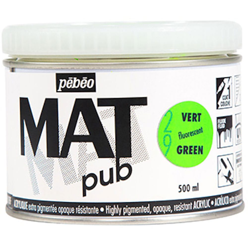 Ｐｅｂｅｏ　マットピュブ　５００ｍｌ　ＮＯ．２９　フルレセントグリーン　２５７０２９＿