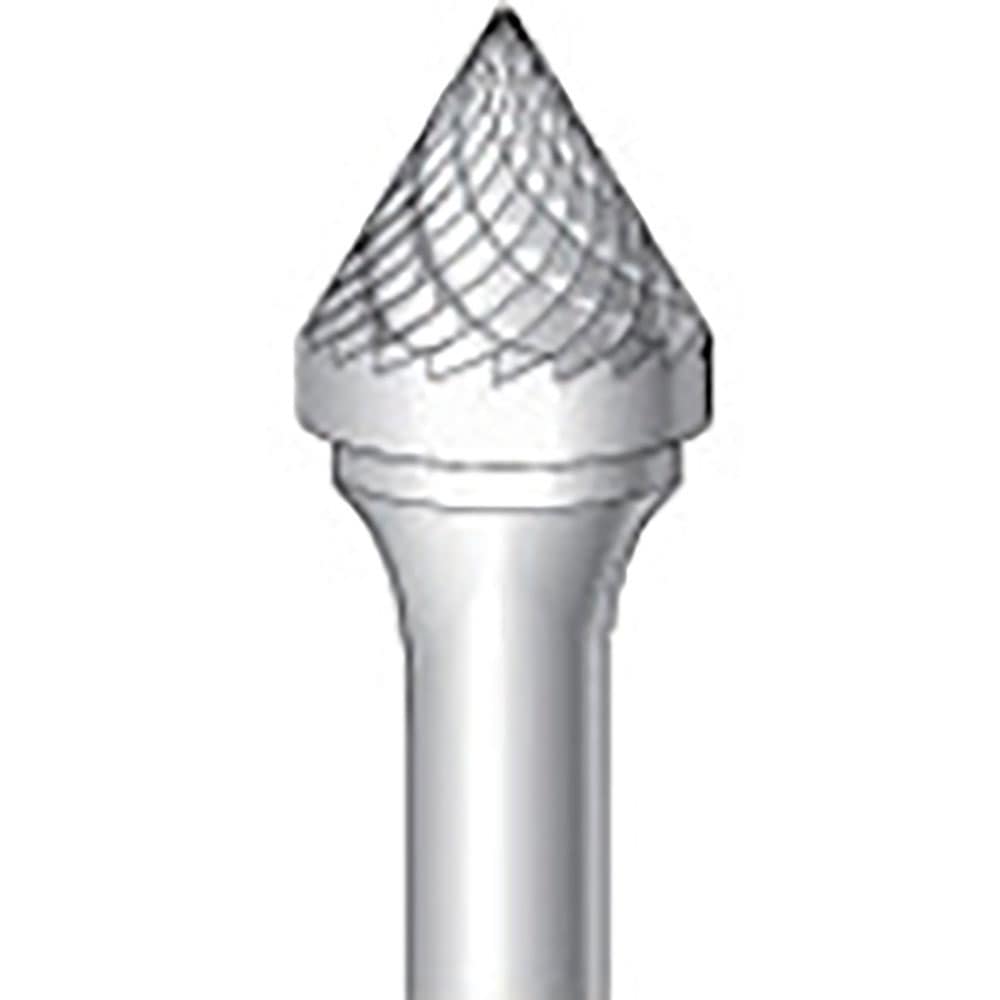 ナカニシ　超硬カッター　テーパー型　ダブルカット　φ１２．７×１１×軸φ６　６０°　２６２１３＿