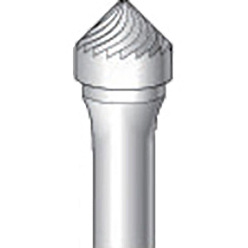 ナカニシ　超硬カッター　テーパー型　シングルカット　φ９．５×４．７×軸φ６　９０°　２６２２２＿