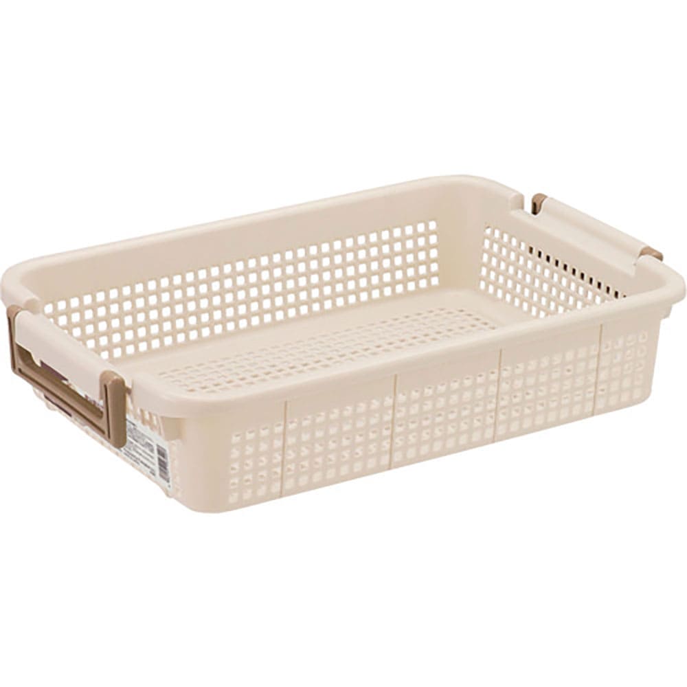 不動技研　重ね収納バスケット（ＭＳ）　ＩＶ　Ｆ２６５０７　２６５４０７＿