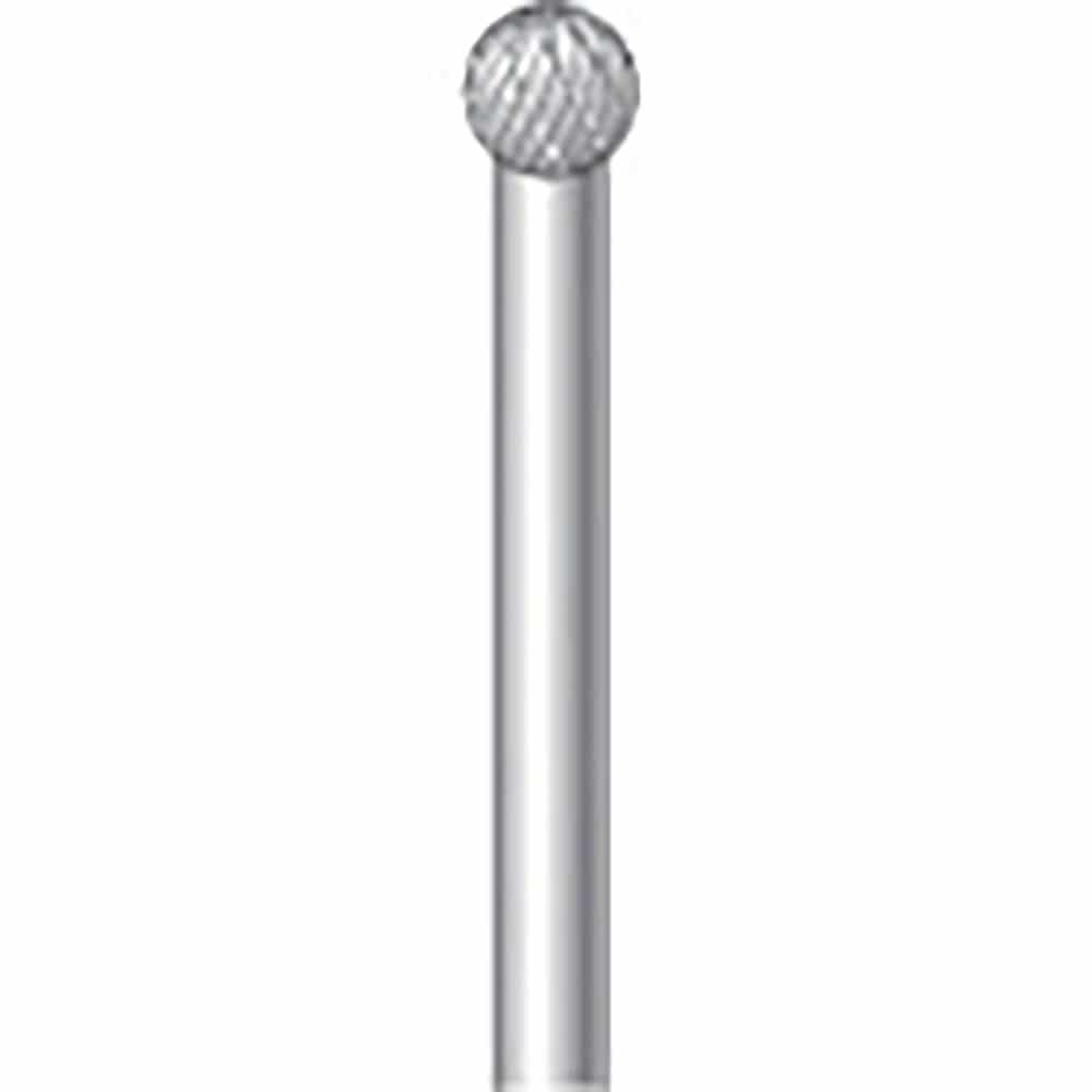 ナカニシ　ロングシャフト超硬カッター　球型　ダブルカット　φ９．５×８×軸φ６　２６６１２＿