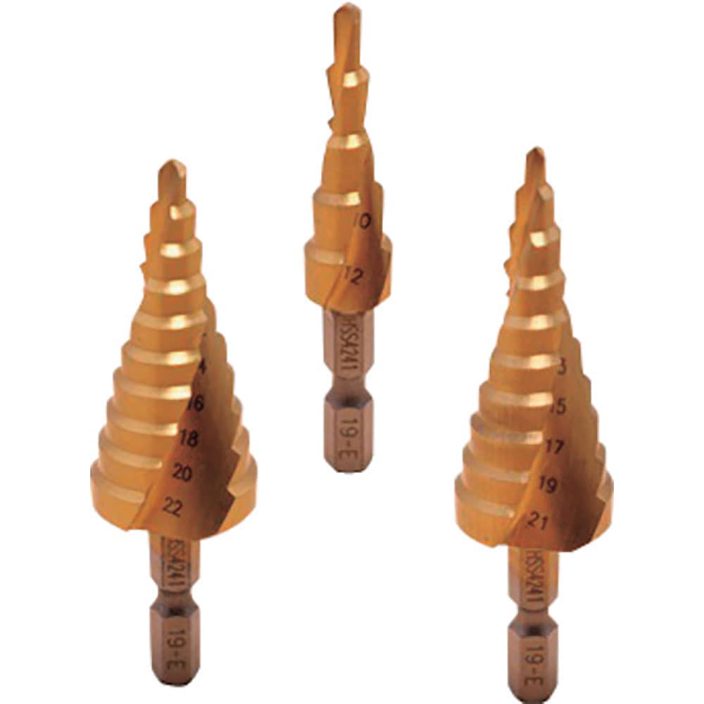 ＲＥＬＩＥＦ　六角軸スパイラルステップドリル　３ｓｉｚｅ　２７５８４＿