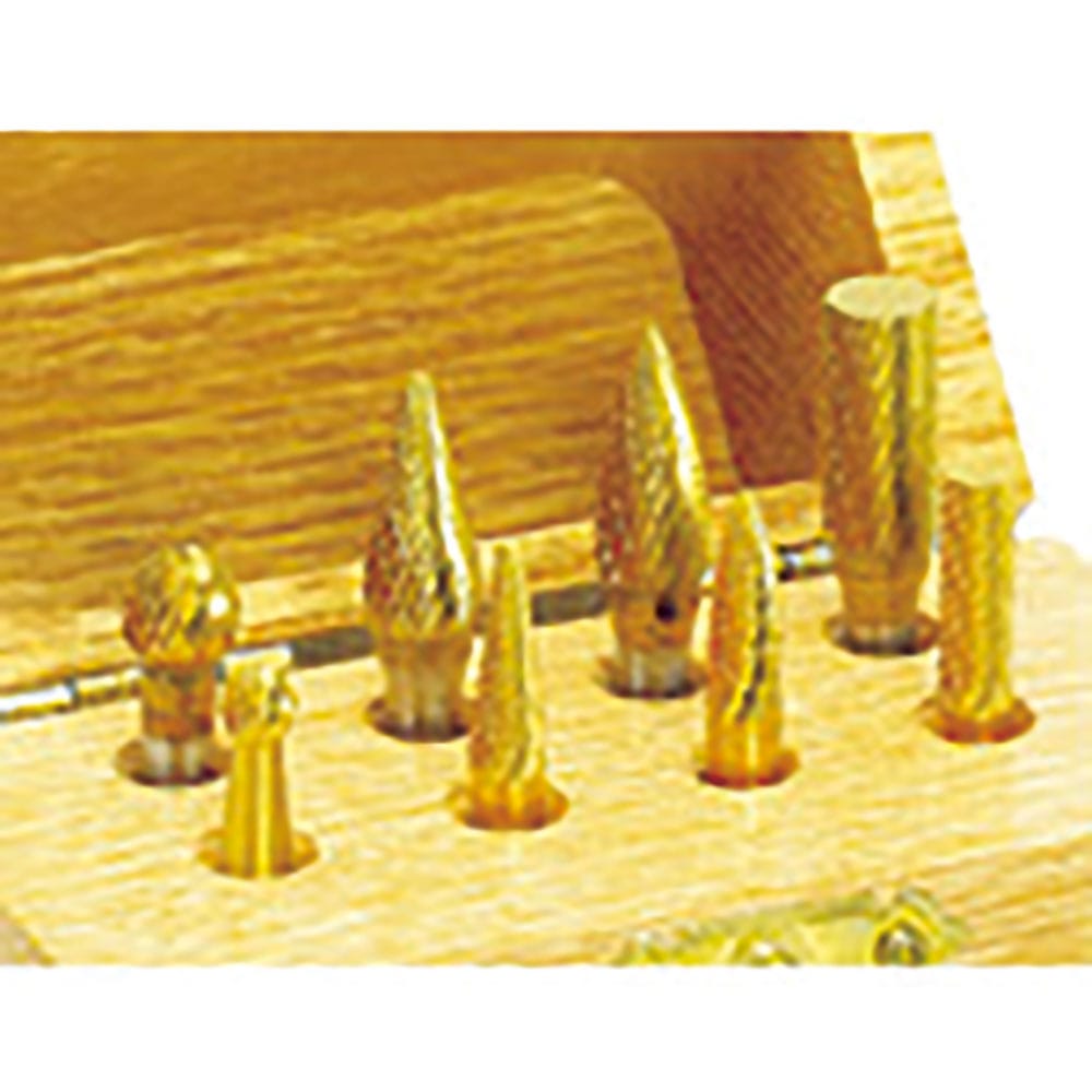 ナカニシ　チタンコート超硬カッターセット　８本入　軸φ６　２８１１５＿