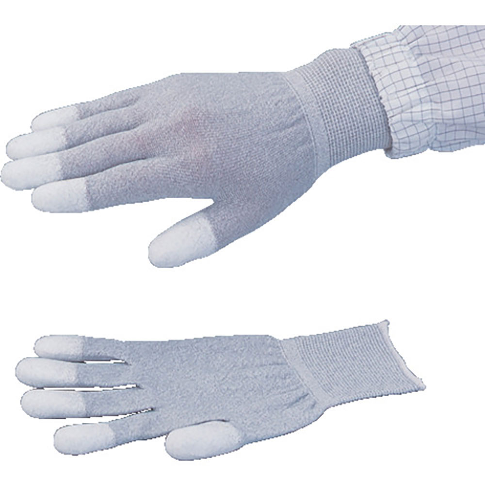 ＡＳ　ＰＵコート導電手袋（指先コート）５双入　Ｓ　２－８２９４－１３＿