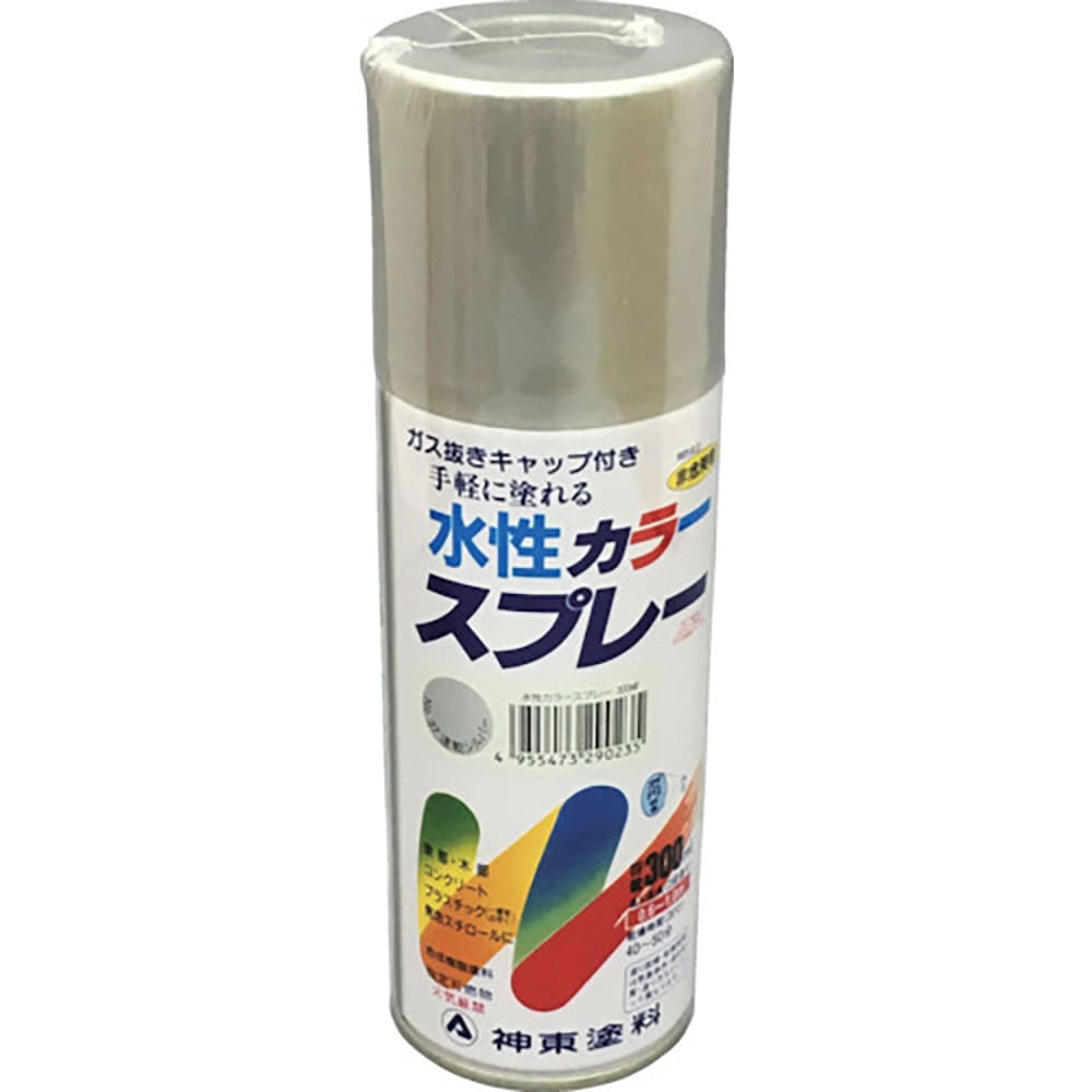 シントー　水性カラースプレー　速乾シルバー　３００ＭＬ　２９２３－０．３＿
