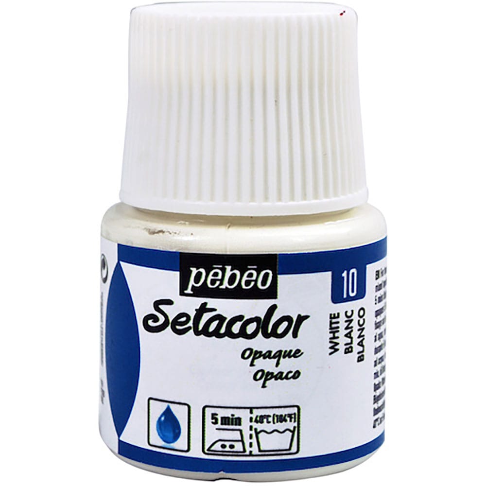 Ｐｅｂｅｏ　布用水性アクリル絵具セタカラー不透明色　４５ｍｌ　チタニウムホワイト　２９５０１０＿