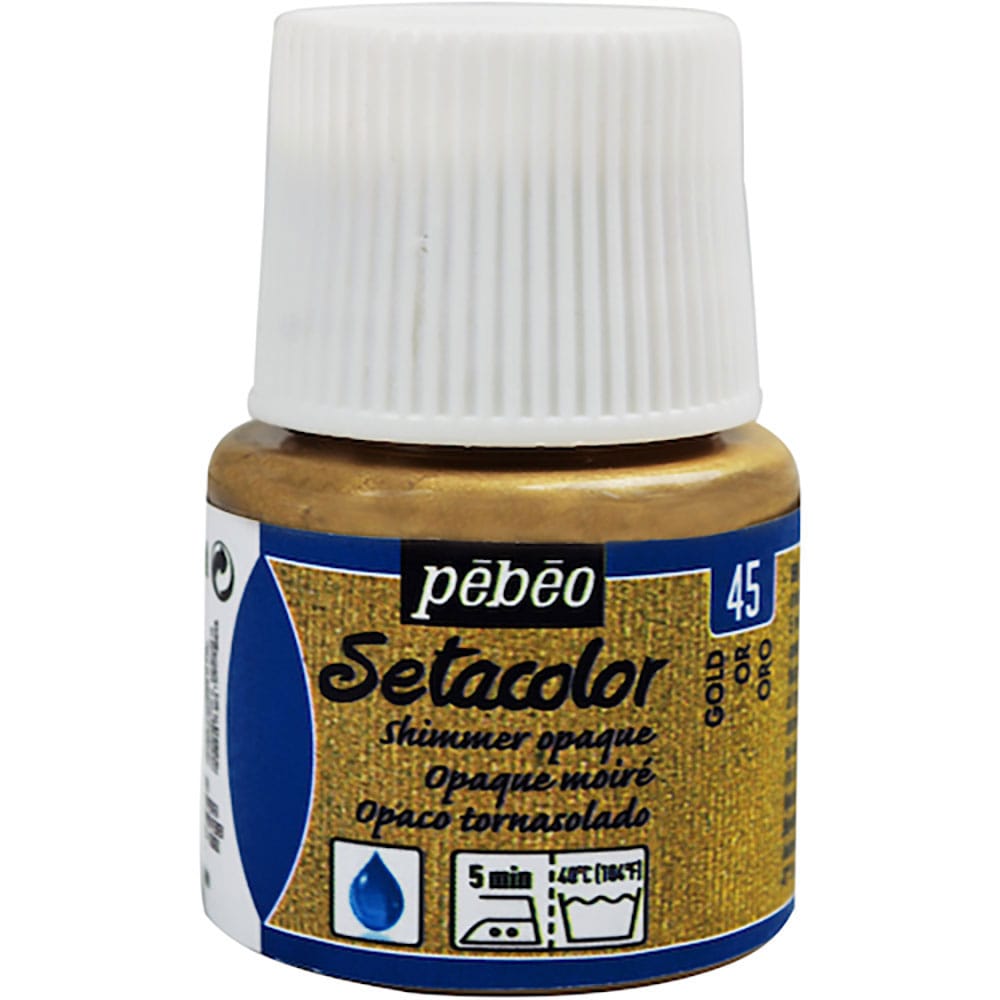 Ｐｅｂｅｏ　布用水性アクリル絵具セタカラーシマー　４５ｍｌ　ゴールド　２９５０４５＿
