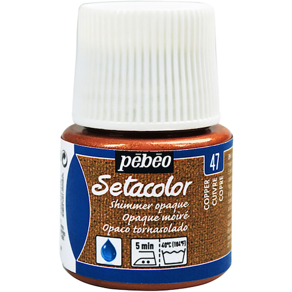 Ｐｅｂｅｏ　布用水性アクリル絵具セタカラーシマー　４５ｍｌ　ライトコッパー　２９５０４７＿