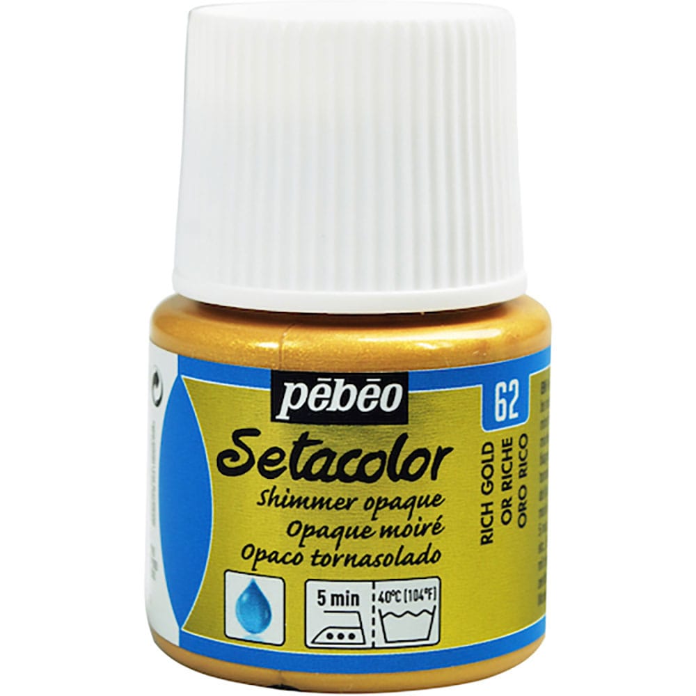 Ｐｅｂｅｏ　布用水性アクリル絵具セタカラーシマー　４５ｍｌ　リッチゴールド　２９５０６２＿
