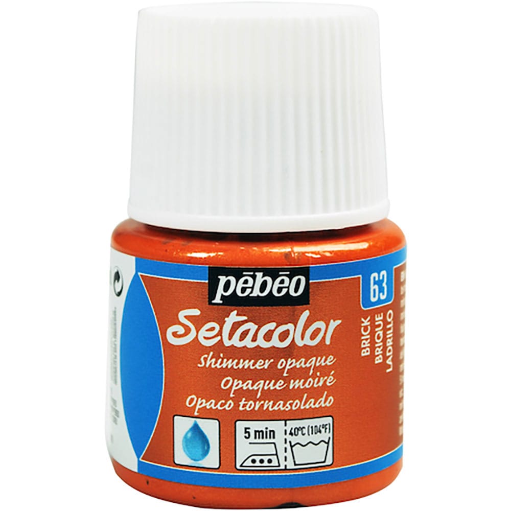 Ｐｅｂｅｏ　布用水性アクリル絵具セタカラーシマー　４５ｍｌ　ブリックレッド　２９５０６３＿
