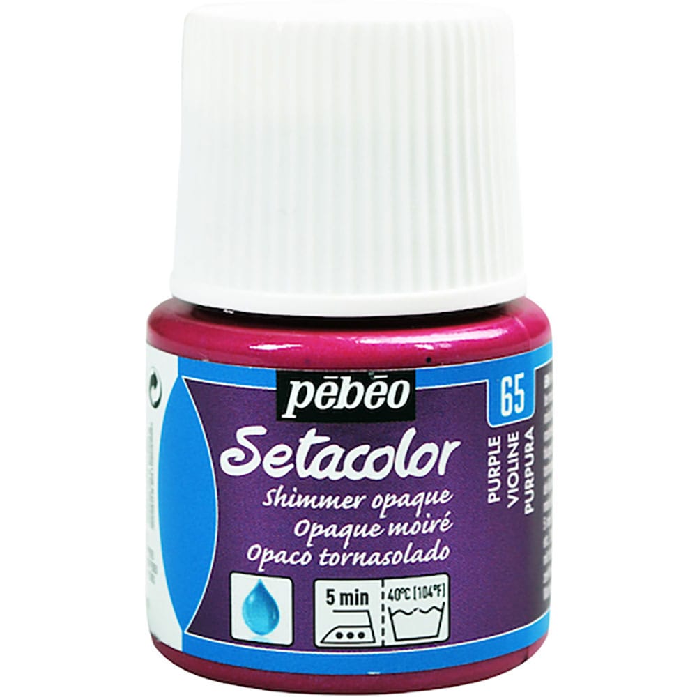 Ｐｅｂｅｏ　布用水性アクリル絵具セタカラーシマー　４５ｍｌ　パープル　２９５０６５＿